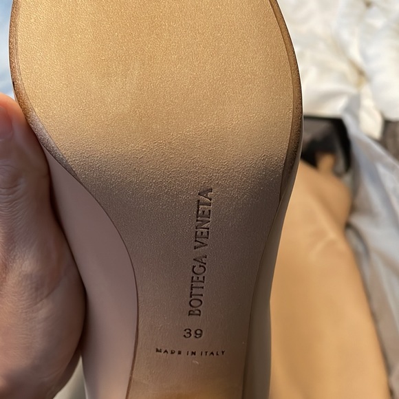 BOTTEGA VENETA Calf Leather Pull On Almond Toe Knee High Cloud Boots Cipria - Picture 9 of 12